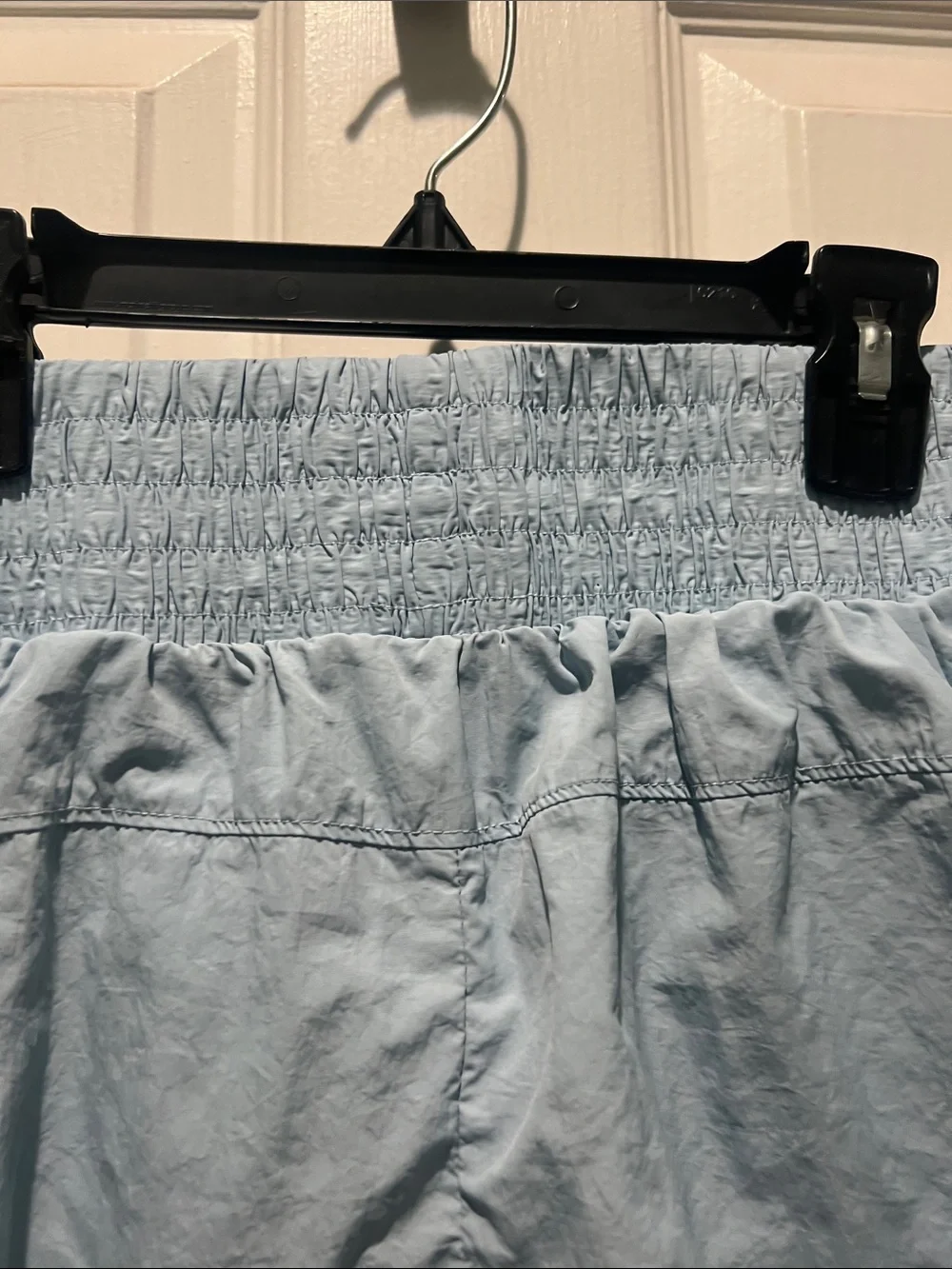 all in motion Light Blue Athletic High-Waist Smocked Shorts
